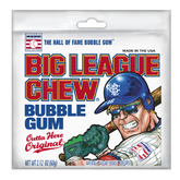 Big League Chew Bubble Gum Original Flavor 2.12 oz Each Pack Quantity 12 Packs Per Box Sweet Browse at UsaCandyWholesale.Com